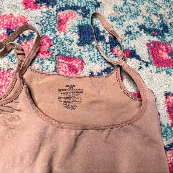 Skims Seamless Sculpt Open Bust Thong Bodysuit in Sienna - Picture 2 of 8